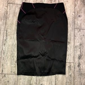 Tora black and pink pencil skirt